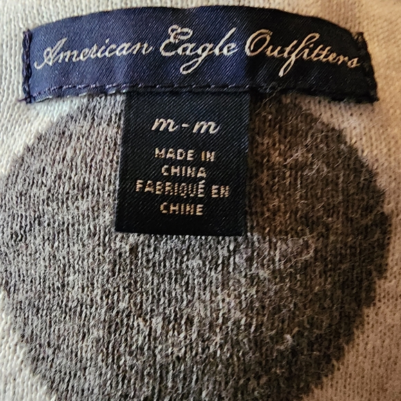 American Eagle Polka Dot Cardigan Sweater Size Medium - Picture 3 of 3
